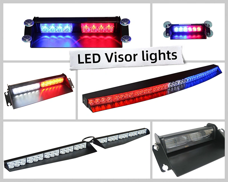 Police Car Internal Light Bar LED Strobe Split Warning Visor Lights (VL630)