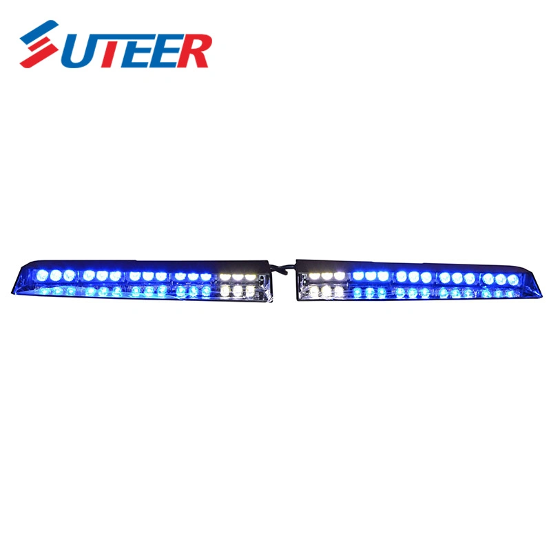 Police Car Internal Light Bar LED Strobe Split Warning Visor Lights (VL630)