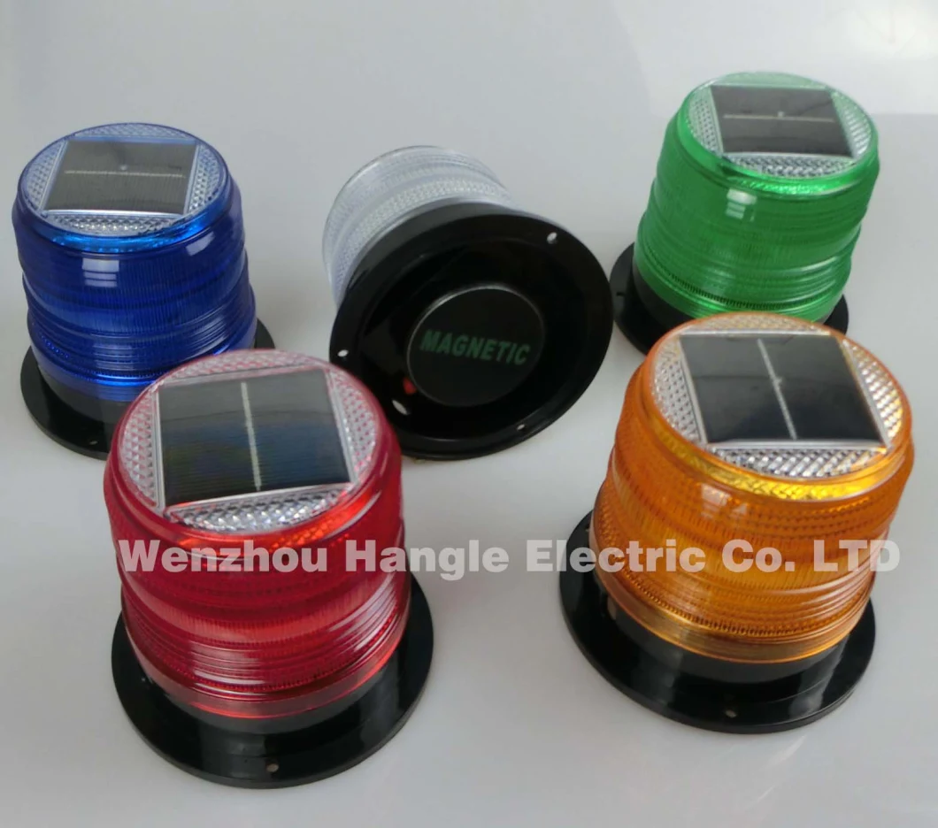 High Brightness 6-12LED Solar Beacon Flashing Safety Warning Light