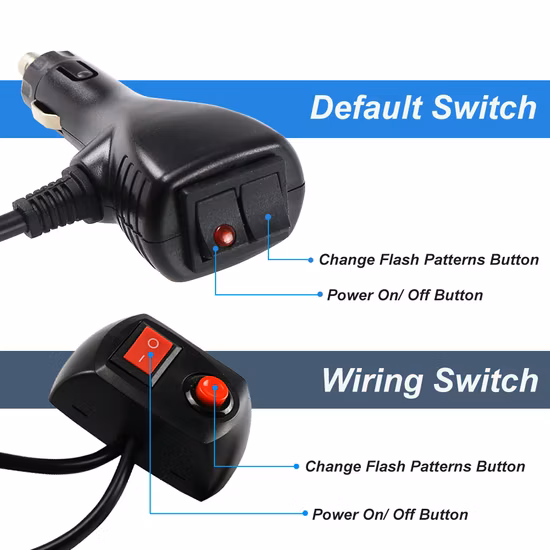 Alto-falante fino 70 W 137 mm 4 cores Aviso de emergência Carro da polícia Barra de luz de emergência LED