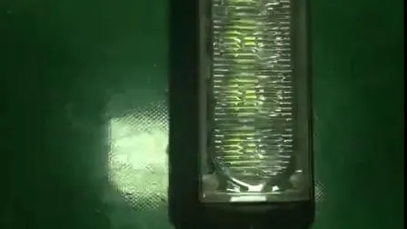 Cabeça de luz de advertência estroboscópica de LED de cor transparente 9W