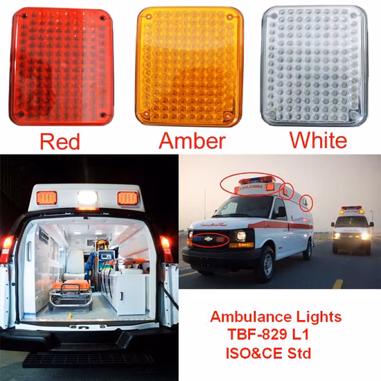 Viseira de luzes LED para ambulância Haibang Luz de montagem em superfície para ônibus escolar